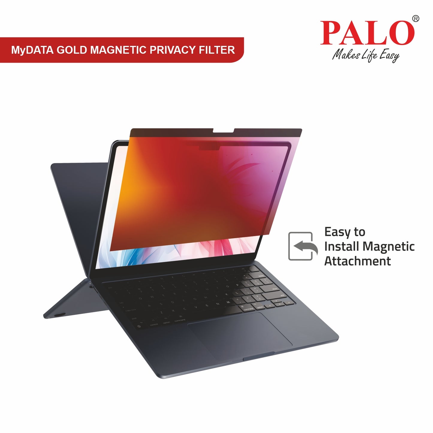 PALO MyDATA GMPPF142 Magnetic Gold Privacy Filter for Apple  Macbook Pro 14 inch