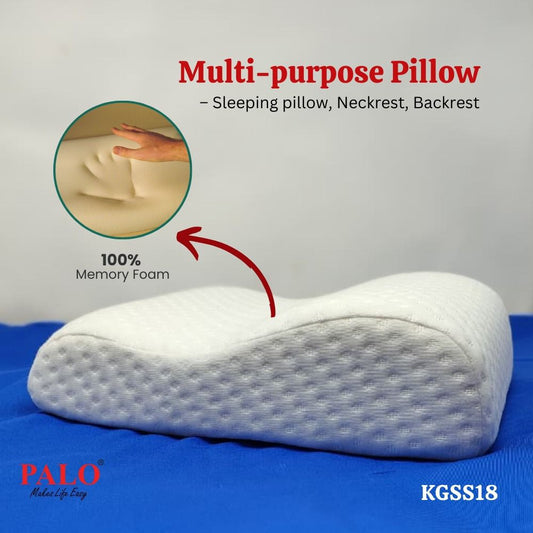 KGSS18 Mini Contour Memory Foam Multiutility Pillow (24 X 30 X 9 cm)