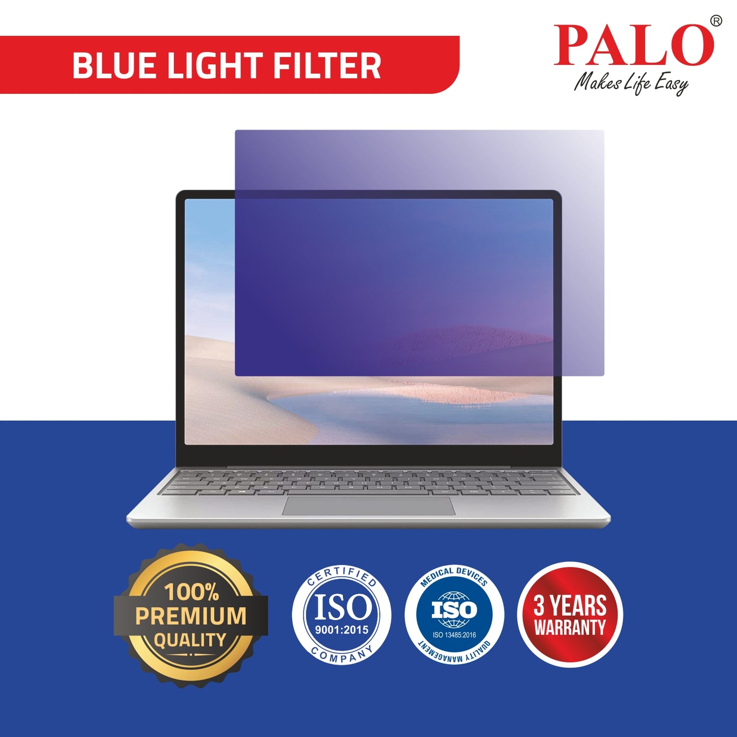 PALO BF12.5W9 Widescreen Anti-Glare Blue Light Filter for Laptop (16:9)