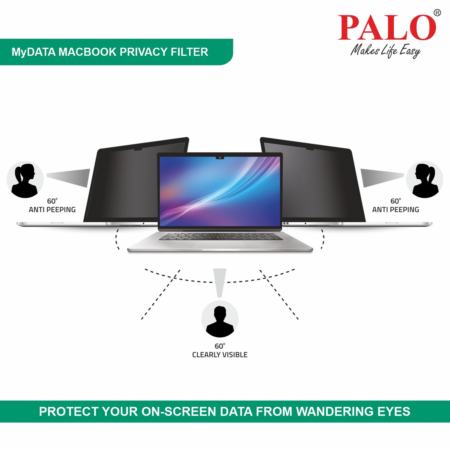 PALO MyDATA Magnetic Privacy Filter for Apple Macbook