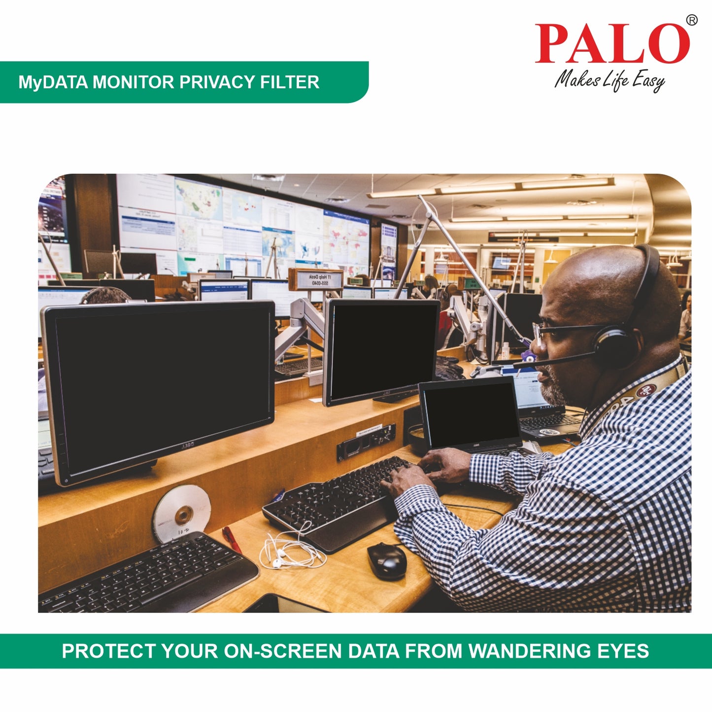 PALO MyDATA PF40.0W9 Widescreen Privacy Filter for Monitor (21:9)