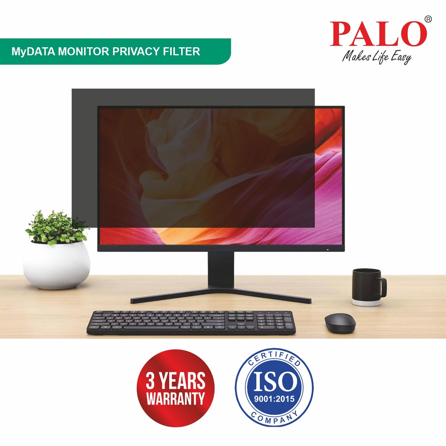 PALO MyDATA PF40.0W9 Widescreen Privacy Filter for Monitor (21:9)