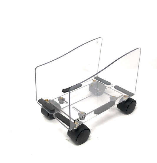 PALO022 PALO CPU Trolley Stand - Plastic , Transparent