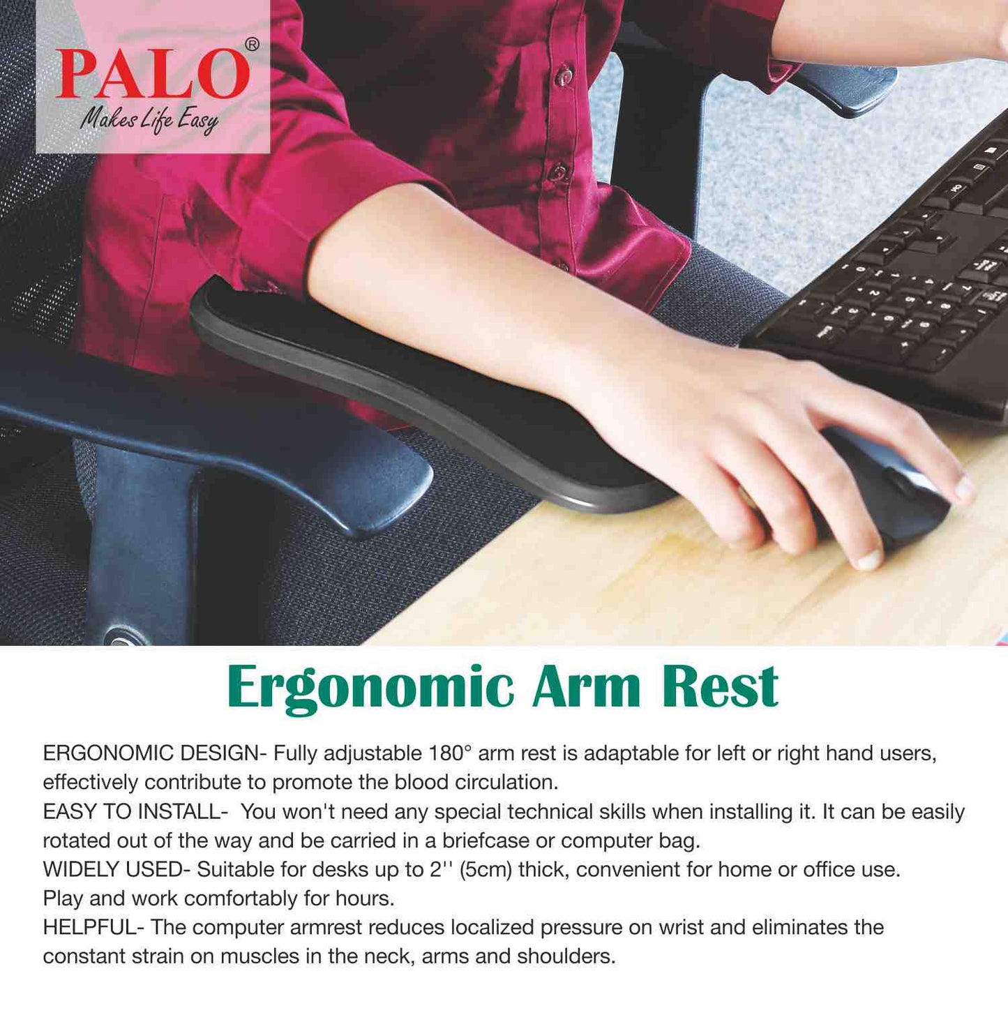 PALO030 PALO Premium Ergonomic Armrest