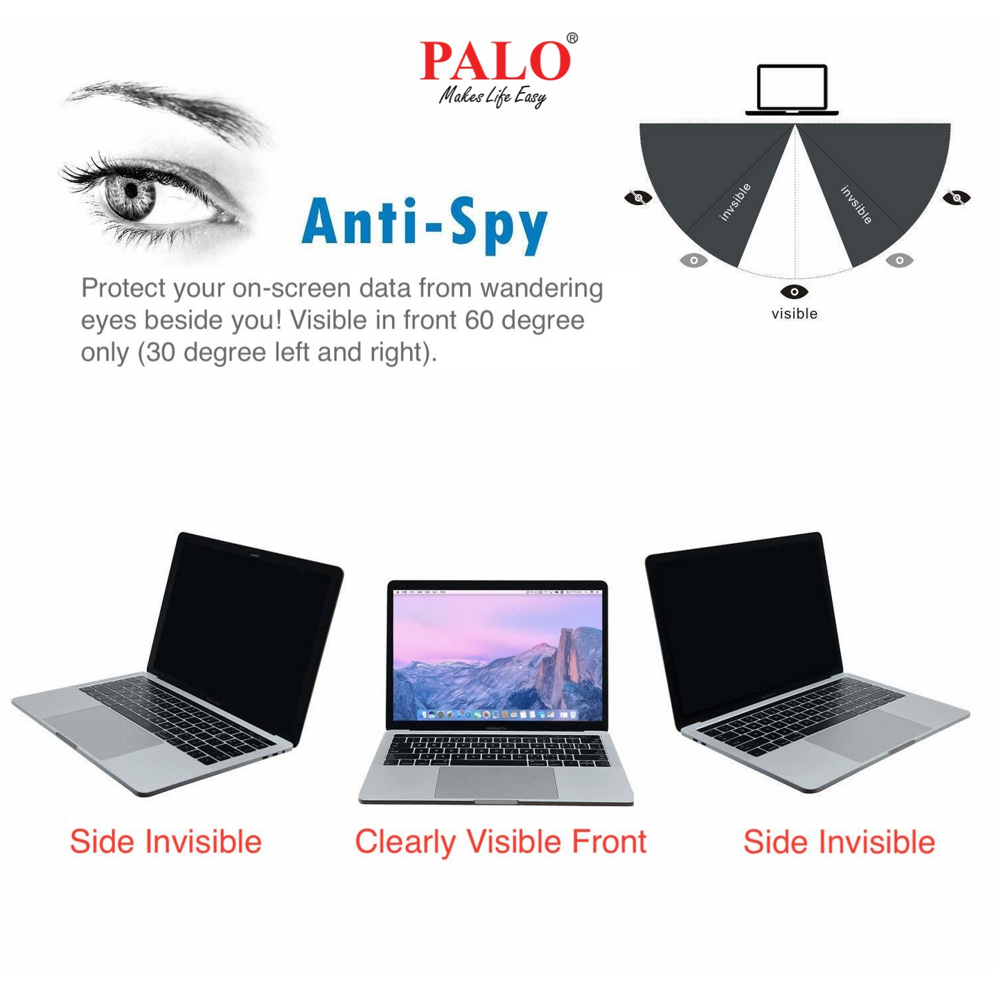 PALO MyDATA MIPF24 Privacy Filter for Apple iMac 24 inch